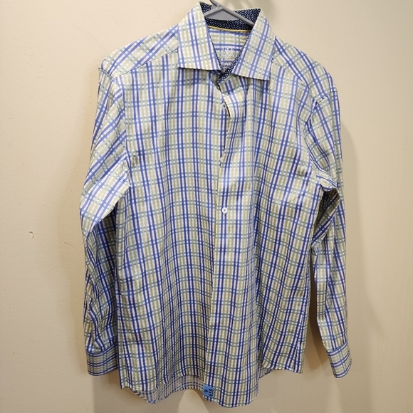 Bugatchi Uomo button Down shirt size 15 1/2 - Picture 10 of 10